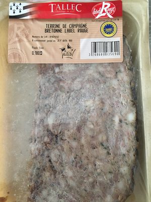 Terrine de campagne bretonne Label rouge