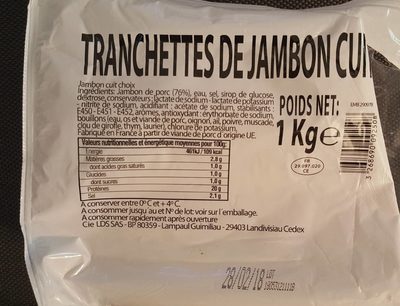 Jambon Choix Tranchettes