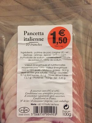Pancetta italienne