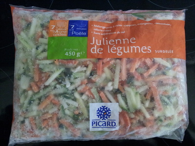Julienne de légumes surgelée