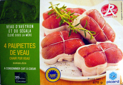 Label Rouge - 4 Paupiettes de veau