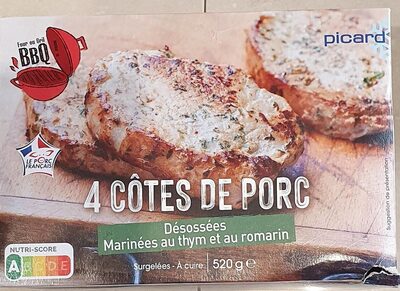 Côtes de porc désossées marinées