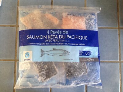 4 pavés de saumon kéta du Pacifique, avec peau