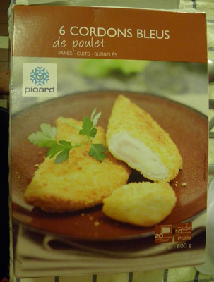 Cordons bleus de poulet picard