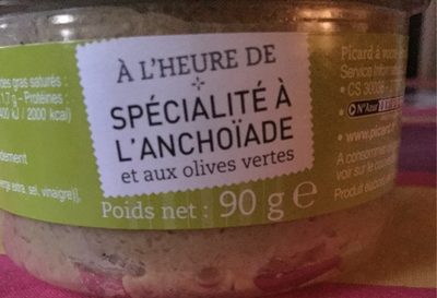 Spécialite à l'anchoïade