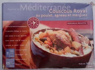 Couscous Royal au poulet, agneau et merguez