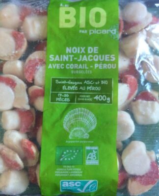 Noix de saint jacques avec corail bio