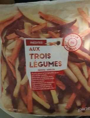 Frites aux trois légumes