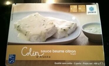 Colin D'alaska Sauce Beurre Et Citron, Boîte De 400 Grammes