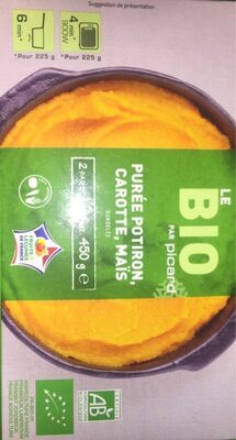 Purée Potiron, Carotte, Maïs