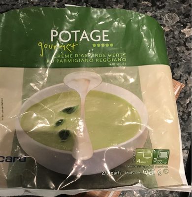 Potage gourmet - Crème d'asperges vertes au parmigiano reggiano