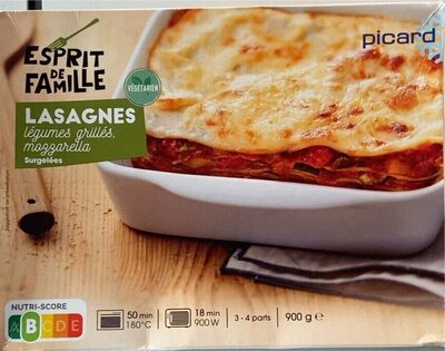 Lasagnes Légumes Grillés, Mozzarella