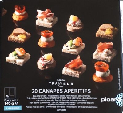 20 canapés apéritifs