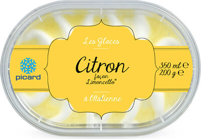 Glace à l'italienne - citron façon Limoncello