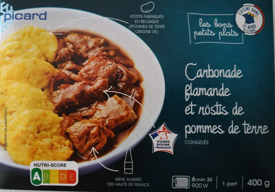 Carbonade flamande et röstis de pommes de terre