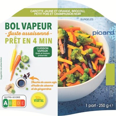 Bol vapeur juste assaisonné à la sauce soja