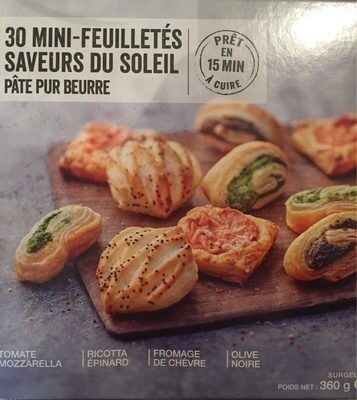 30 mini-feuilletés saveur du soleil