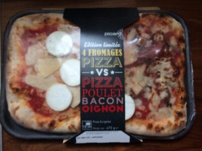 Pizza 4 fromages vs poulet bacon oignon