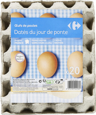 Oeufs Datés du jour de ponte