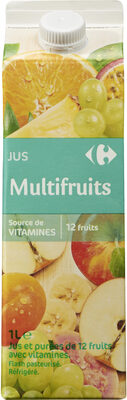 MULTIVITAMINES 12 FRUITS Jus et purées de 12 fruits avec vitamines.