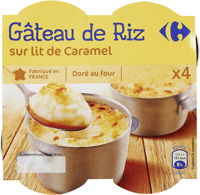 Gâteau de riz sur lit de caramel