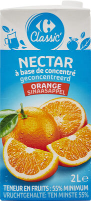ORANGE Nectar à base de concentré