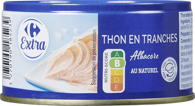 THON EN TRANCHES Albacore AU NATUREL