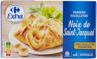 Paniers feuilletés Noix de Saint-Jacques*