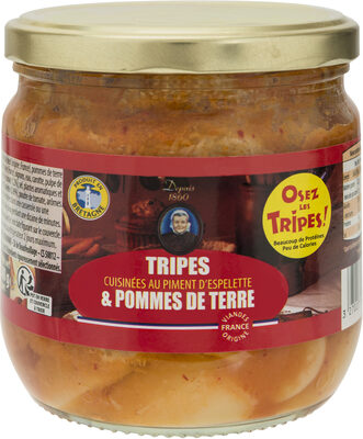 Tripes et pommes de terre cuisinées au piment d'Espelette