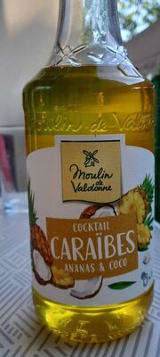 Sirop cocktail Caraïbes ananas et coco