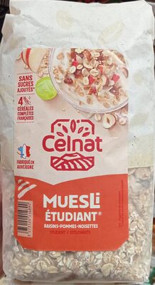 Muesli Étudiants Raisins - Pommes - Noisettes