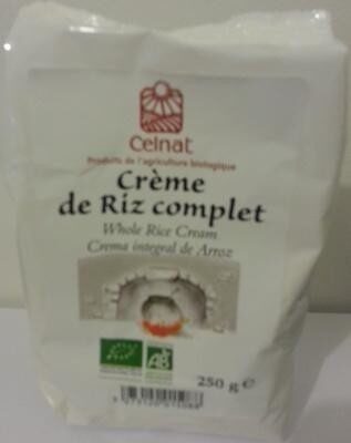 Crème de riz complet