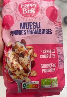 Muesli pommes framboises