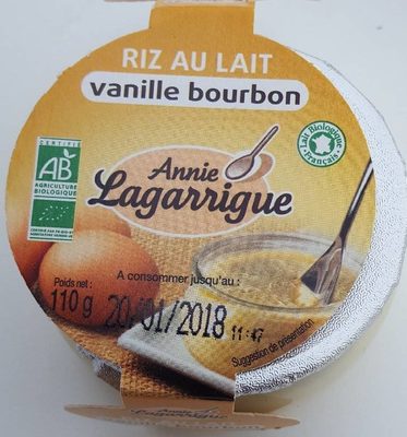 Riz au Lait Vanille Bourbon