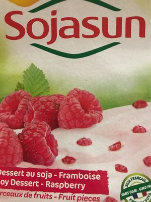 Dessert au soja- framboise