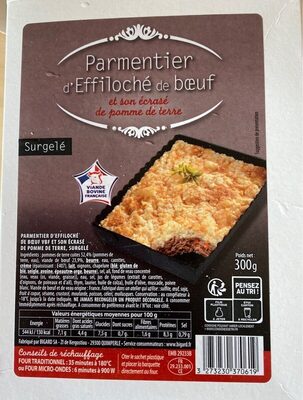 Parmentier d'effiloché de boeuf