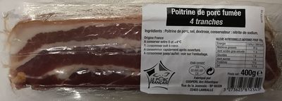 Poitrine de porc fumée