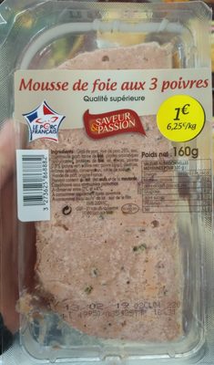 Mousse de foie aux 3 poivres