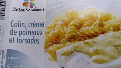 Colin crème de poireau et torsades