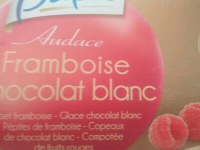 Audace framboise chocolat blanc