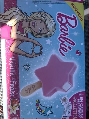 Glaces vanille fraise Barbie