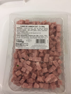 Cubes de jambon cuit