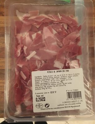 Petales de jambon cru