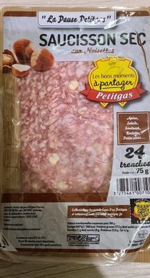Saucisson sec aux noisettes