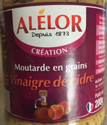 Moutarde en grains vinaigre de cidre