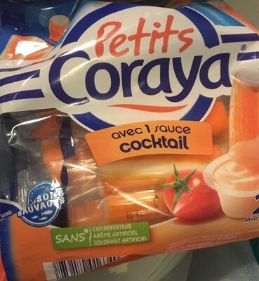 Petits coraya avec 1 sauce cocktail