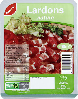 Lardons nature