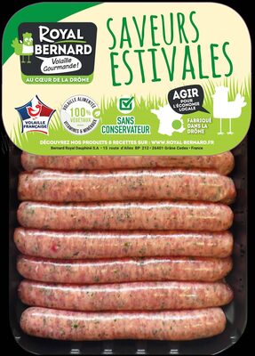 12 saucisses de dinde aux herbes