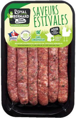6 saucisses de dinde aux herbes