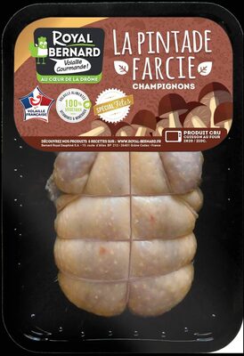 Pintade farcie aux champignons